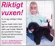 Cecilia i hundsport 10okt03/Cecilia in the swedish kennelclubs newspaper "Hundsport" October03